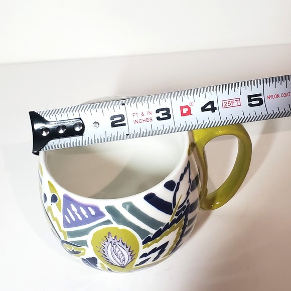 Anthropologie Orchid‎ Pavilion Moss Green Floral Coffee Tea Mug - Picture 10 of 10